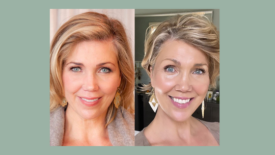 Amy Wall's 10 year before and after reversing the downward beauty value spiral